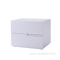 Modern Bedroom Furniture MDF Bedside Table Nightstands with Drawers Case Black White Customized